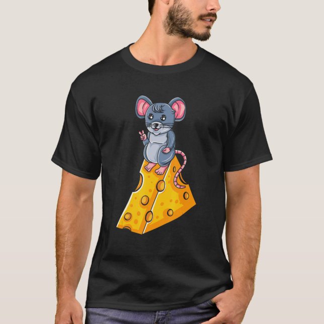 T-shirt Souris Souris Rat Gerbil Maus Ratón Pet Rongeur Ho (Devant)