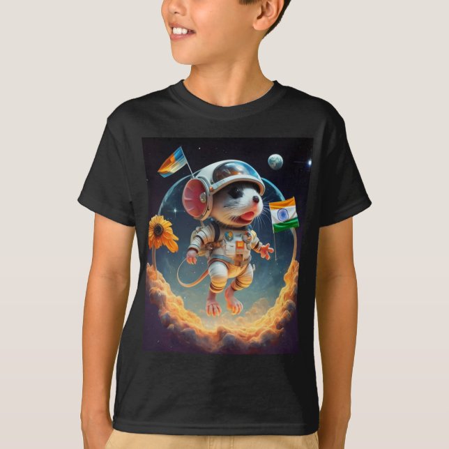 T-shirt "Souris Space Explorer" (Devant)