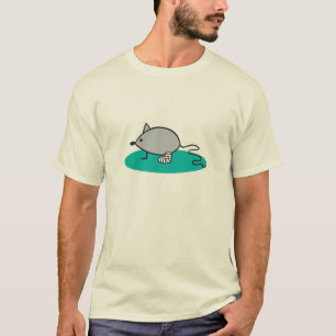 T-shirt souris stupide avec jambe cassée
