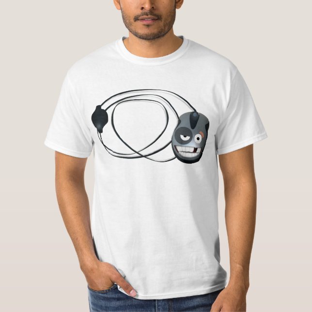 T-shirt Souris sur travail (Devant)