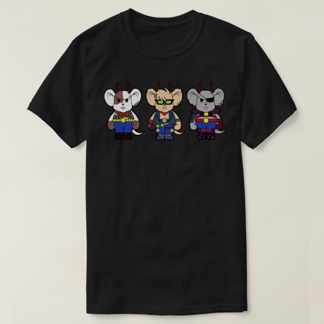 T-shirt Souris Vélo De Mars Chibi (Design devant)