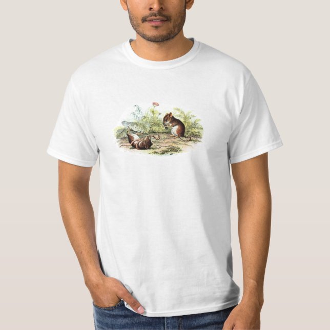 T-shirt Souris vintages d'illustration de souris de (Devant)
