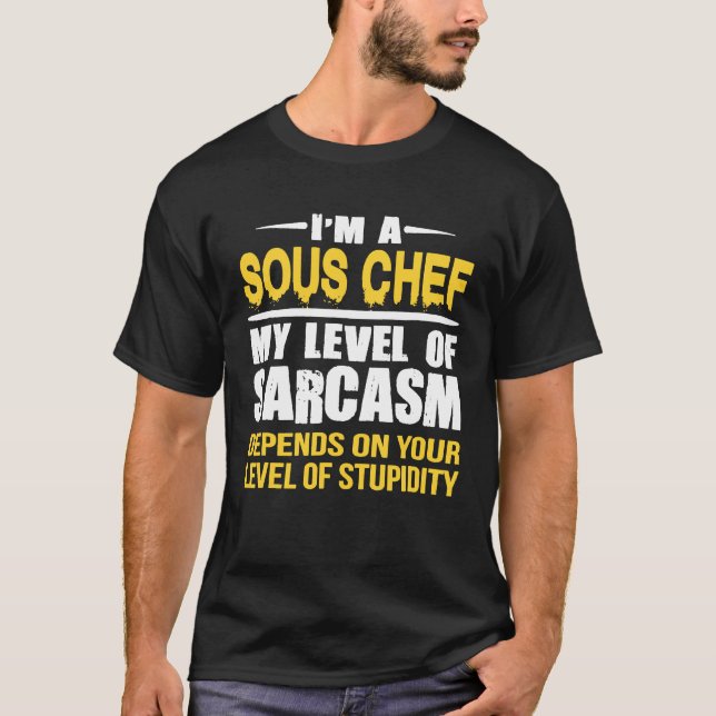 T-shirt Sous-chef   Collègue   Sous-chef sarcastique (Devant)