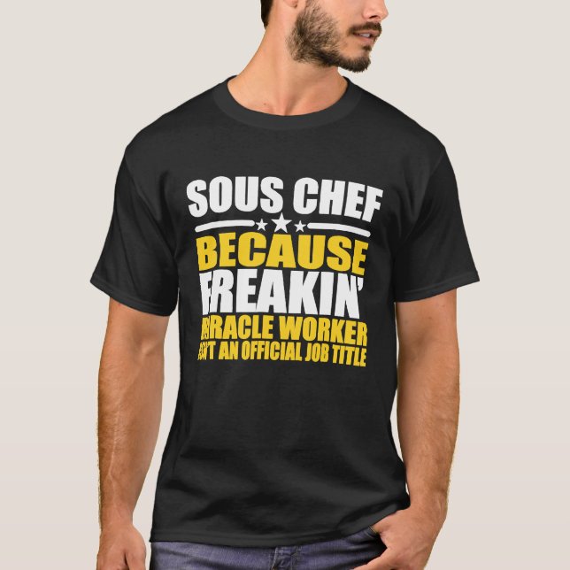 T-shirt Sous-chef    Pour sous-chef  Collègue  2 (Devant)