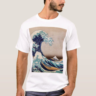 T-shirt Sous la grande vague outre de Kanagawa