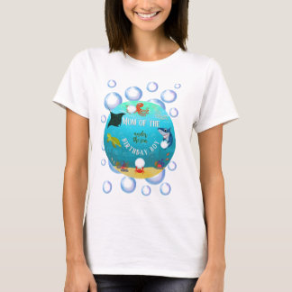 T-shirt Sous la mer Anniversaire des bulles d'eau mamie de