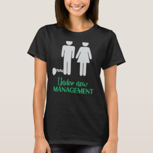 T-shirt Sous La Nouvelle Gestion Marié Groom Verrouillé Ma
