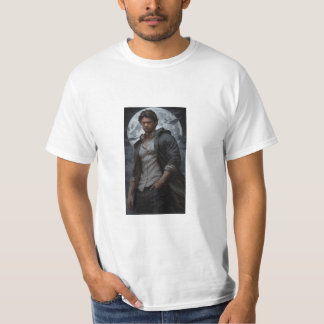 T-shirt "Sous le ciel nocturne : Veillée solitaire d'un ga