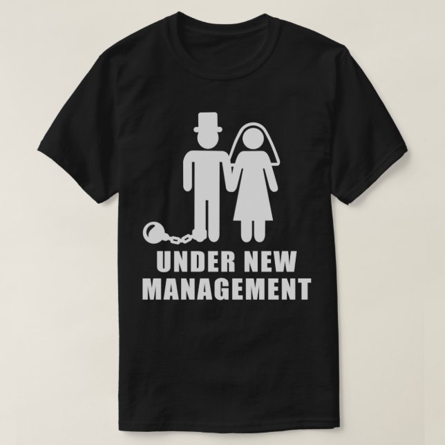 T-shirt Sous le nouveau mariage de gestion  (Design devant)