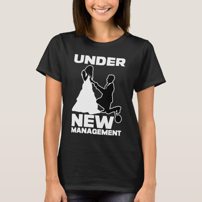 T-shirt Sous le nouveau Mariage de gestion Hommes Bachelor (Devant)