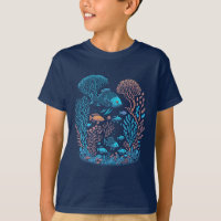 Sous le récif de corail de mer Design graphique