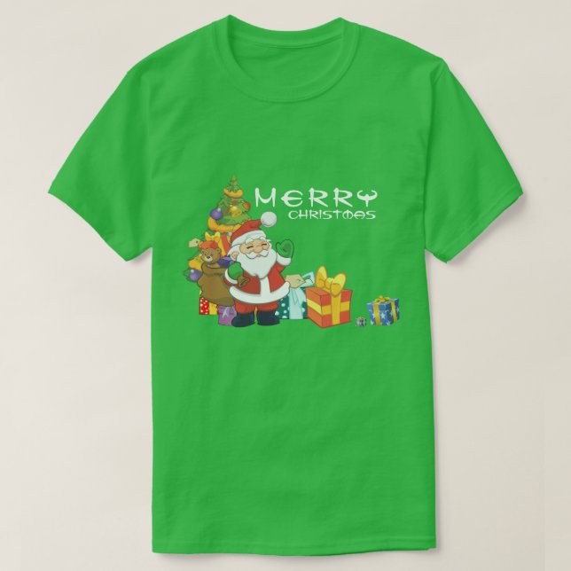 T-shirt Sous le sapin de Noël (Design devant)