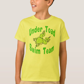 T-shirt Sous l'équipe de natation de crapaud