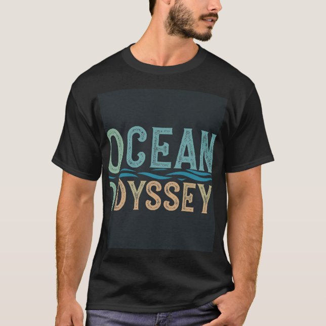 T-shirt Sous les vagues arc-en-ciel (Devant)