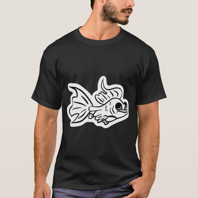 T-shirt Sous-mâchoire poisson idiot (Devant)