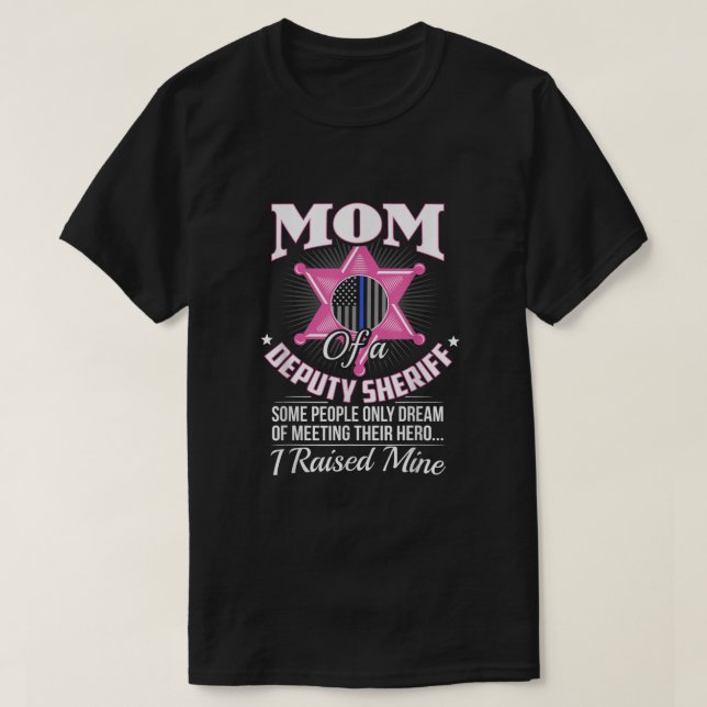 T-shirt Sous-maman Cadeaux Sous-maman Shirt Sous-shérif D (Design devant)