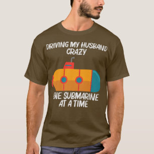 T-shirt Sous-marin cool Pour Femmes Mère Sous-marin Vétéri