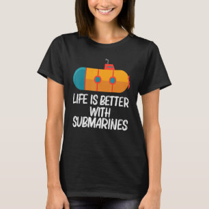 T-shirt Sous-marin Cool Pour Hommes Femmes Mer Vétéran Sou