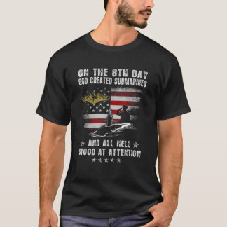 T-shirt Sous-marin Dieu Création de sous-marins Vintages