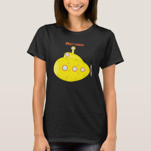 T-shirt Sous-marin jaune de haute mer