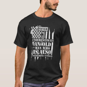 T-shirt Sous-Marin Ne Sous-Estime Jamais Un Vieux Homme Qu