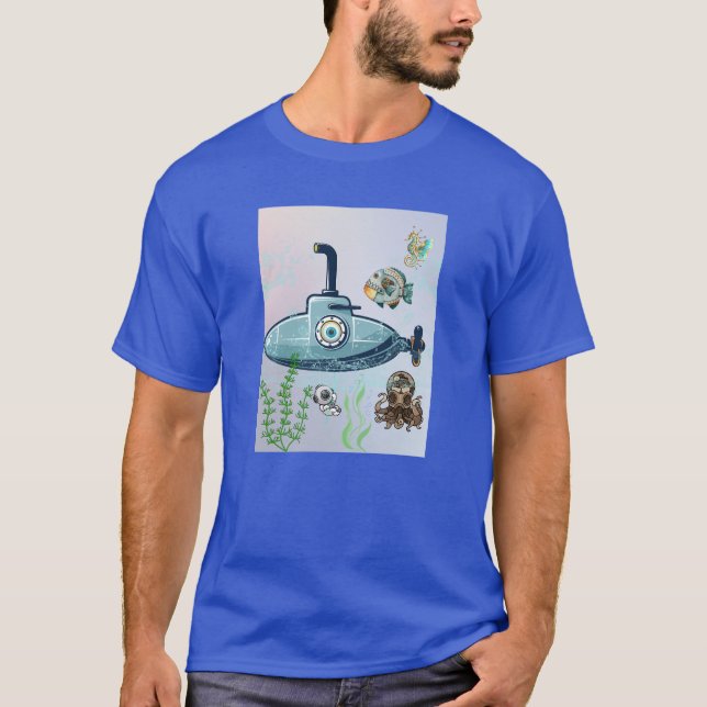 T-shirt Sous-marin Steampunk (Devant)