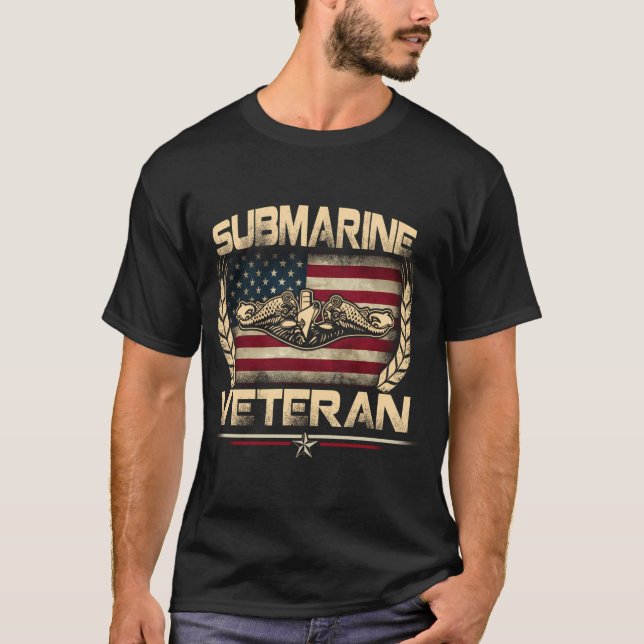 T-shirt Sous-marins américains Service d'anciens combattan (Devant)