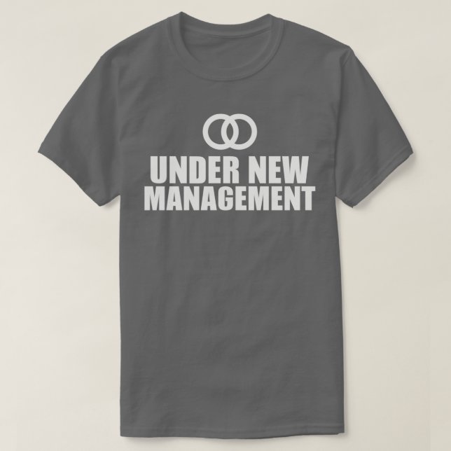 T-shirt Sous Nouveau Mariage de gestion (Design devant)