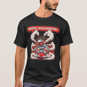 T-shirt Sous-programme de colère avertissement ! Drôle de