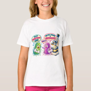 T-shirt Sous un microscope – Drôles de bactéries de microb