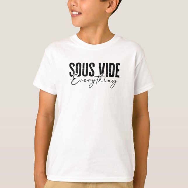 T-shirt Sous Vide Everything - italian food (Devant)