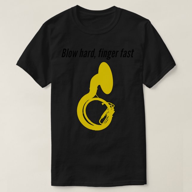 T-shirt Sousaphone BLOQUER DOIGT DOIGT RAPIDE Sousaphone d (Design devant)