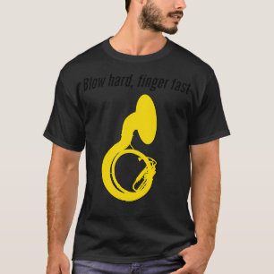 T-shirt Sousaphone BLOQUER DOIGT DOIGT RAPIDE Sousaphone d