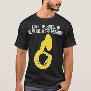 T-shirt Sousaphone J'AIME L'ODEUR DE L'HUILE DE VALVE DANS