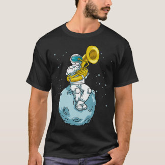 T-shirt Sousaphone Marching Band Amusant astronaute Tuba J