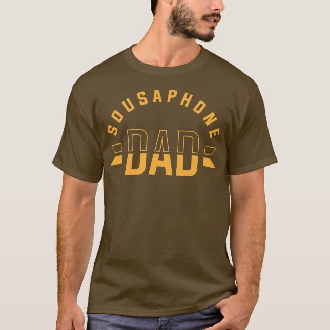 T-shirt Sousaphone Papa Tuba Instrument drôle Vêtements  (Devant)