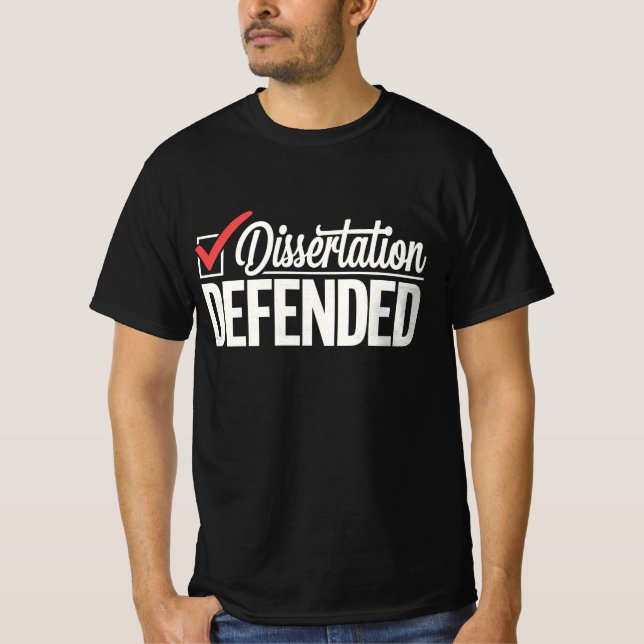 T-shirt Soutenance de thèse diplômé de doctorat remise des (Devant)