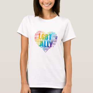 T-shirt Soutenez et soyez un allié à la communauté de LGBT
