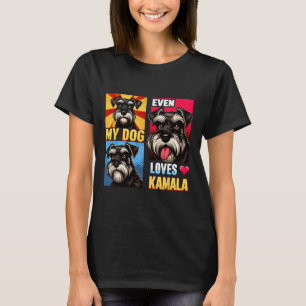T-shirt Soutenez Kamala Harris Même Mon Chien Aime Le Chie