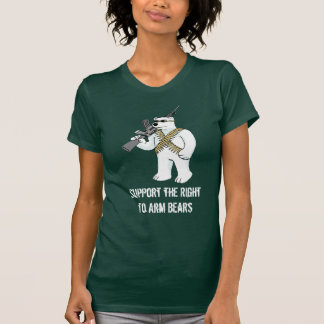 T-shirt Soutenez la droite d'armer des ours