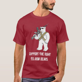 T-shirt Soutenez la droite d'armer des ours