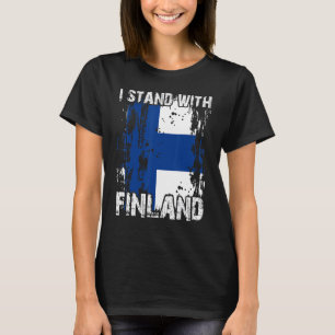 T-shirt Soutenez la Finlande Tenez-vous avec la Finlande D