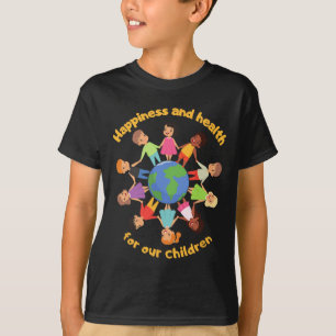 T-shirt Soutenez la Journée internationale de l'enfant Pla