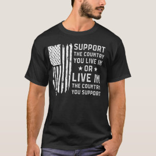 T-shirt Soutenez Le Pays Dans Lequel Vous Vivez En América