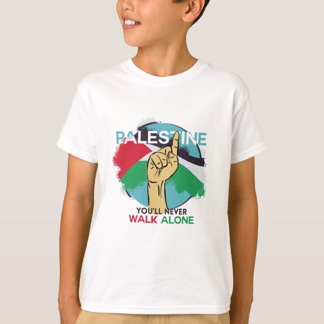 T-shirt Soutenez les Palestiniens (Devant)