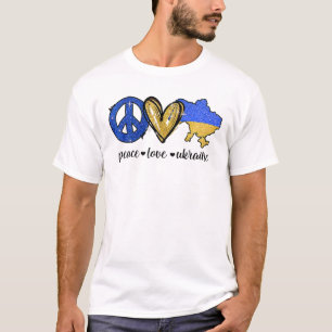 T-shirt Soutenez les Ukrainiens Drapeau Paix Aimer Ukraine