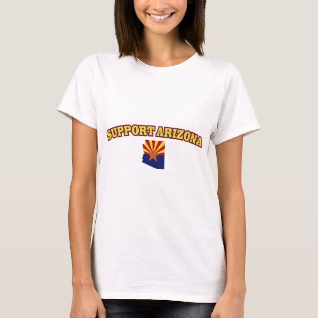T-shirt Soutenez l'état de l'Arizona (Devant)