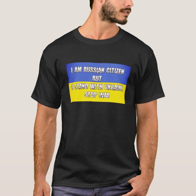 T-shirt Soutenez l'Ukraine (Devant)