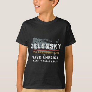 T-shirt Soutenez l'Ukraine et Zelensky Les héros ne porten
