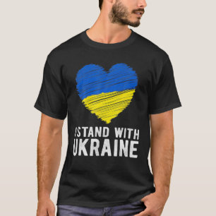 T-shirt Soutenez L'Ukraine Je Prends Position Avec L'Ukrai